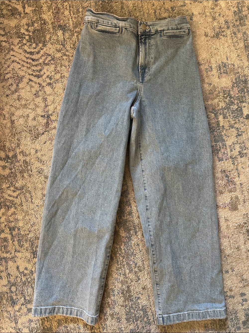 Madewell Emmett wide leg Jeans in Faded Blue